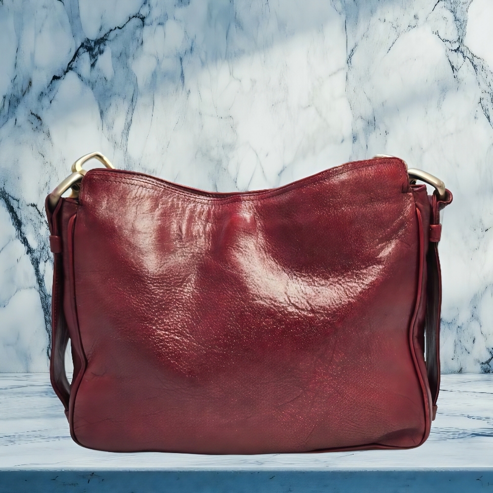 LAMPROM Vintage Italian Leather Shoulder Bag - Picture 8 of 8